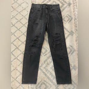 Black high waisted jeans